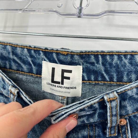 Lovers and Friends Ryan High Rise Loose Straight Jeans in San Sebastián - Picture 5 of 12